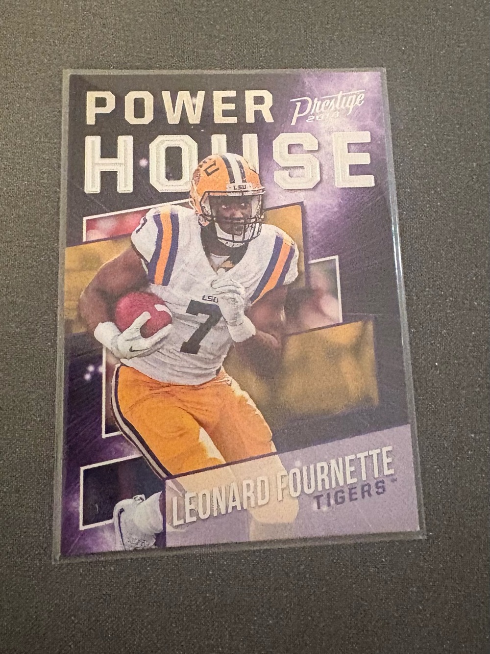 Panini Leonard Fournette LSU Card - Purple & Gold